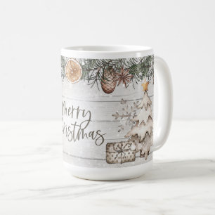 Caneca De Café Árvores florestais de Natal Feliz