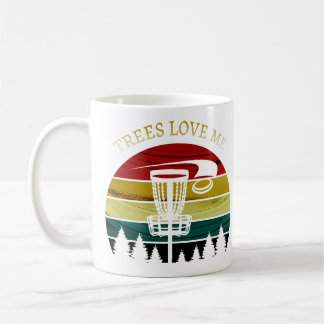 Caneca De Café Árvores me amam - Golfe de disco engraçado