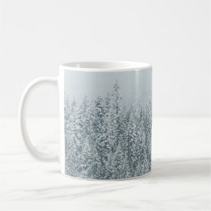 CANECA DE CAFÉ ÁRVORES QUE COBREM NEVE