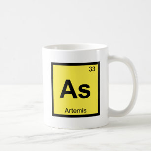 Caneca De Café As - Artemis Deusa Química Mesa Periódica