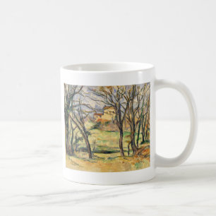 Caneca De Café As árvores e as casas de Paul Cezanne aproximam