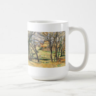 Caneca De Café As árvores e as casas de Paul Cezanne aproximam