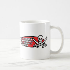 Caneca De Café As batidas continuarão até que a moral melhore