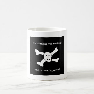Caneca De Café As batidas continuarão até que a moral melhore!