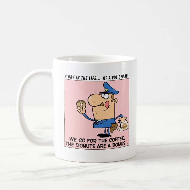 Caneca De Café As bobinas da razão vão às lojas da rosquinha (Esquerda)