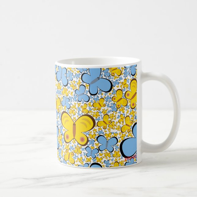 Caneca De Café as borboletas estão livres (Direita)