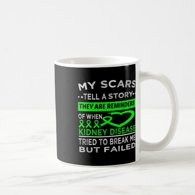 Caneca De Café As cicatrizes contam uma história do guerreiro da  (Direita)