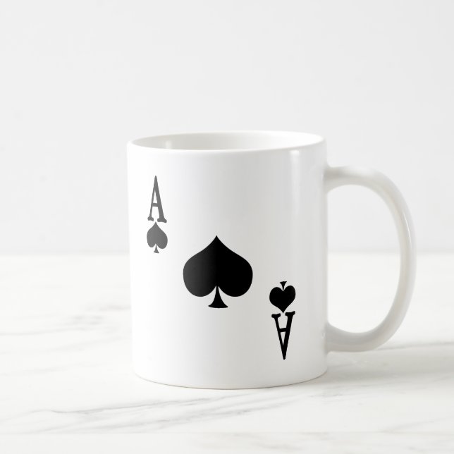 Caneca De Café Ás de Espadas (Direita)