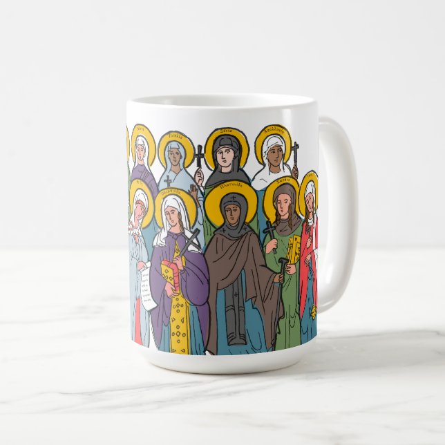 Caneca De Café As Deaconess Adoradas por Deus (Frente Esquerda)