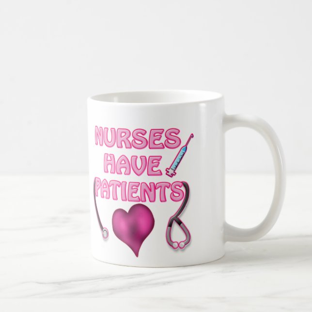Caneca De Café As enfermeiras têm pacientes! (Direita)