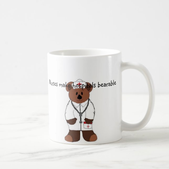 Caneca De Café As enfermeiras tornam os hospitais... (Direita)