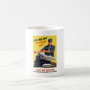 Caneca De Café As estradas de ferro são a primeira linha de