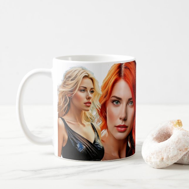 Caneca De Café As faces da Beleza (Com Donut)