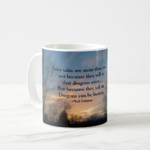 CANECA DE CAFÉ AS FAIRY TALES SÃO MAIS DO QUE O VERDADEIRO SUNSET