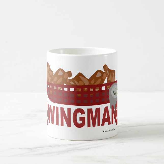 Caneca De Café As forças armadas do Wingman olham o slogan da (Centro)