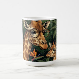 Caneca De Café As girafas com lentes