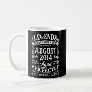 Caneca De Café As Legendas Foram Nasceres Em Agosto De 2014 Com 8