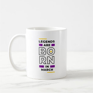 Caneca De Café As lendas estão a nascer em março
