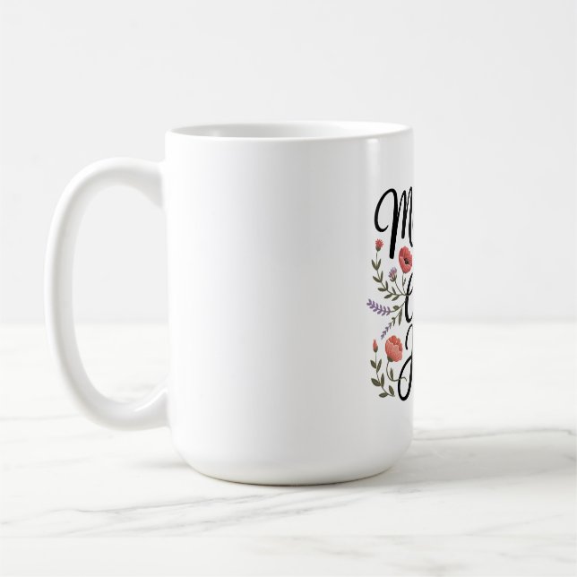 Caneca De Café As mães pintam a tela da vida com esperança (Esquerda)