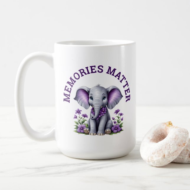 Caneca De Café As memórias de consciência do Alzheimer são matéri (Com Donut)