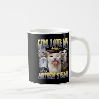 Caneca De Café As Meninas Amam Meu Estilo Autista Engraçado Meme 