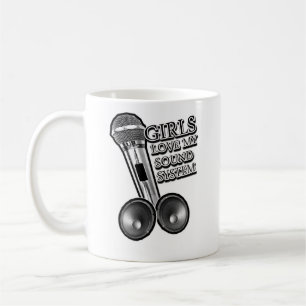 Caneca De Café As meninas amam meu SISTEMA DE SOM