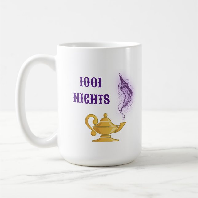 Caneca De Café As Mil e Uma Noites Aladdin Gênio Mágico (Esquerda)