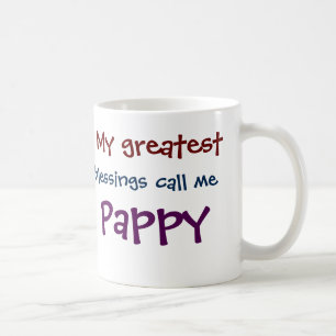 Caneca De Café As Minhas Maiores Bênçãos Chamam-Me Pappy Coffee M