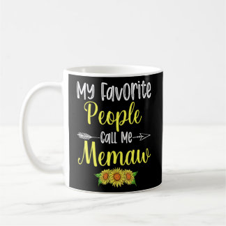 Caneca De Café As Minhas Pessoas Favoritas Chamam-Me "Memaw Sunfl