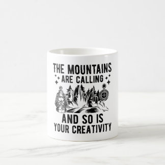 Caneca De Café As montanhas chamam a natureza de inspiração