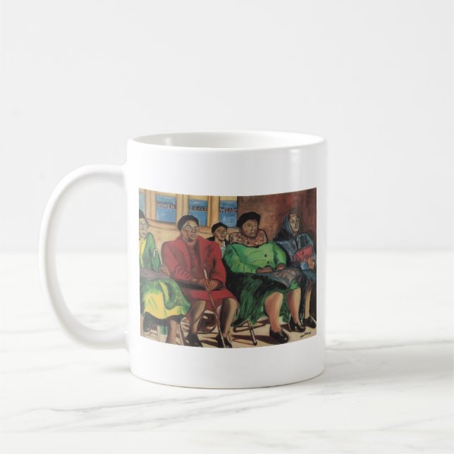 Caneca De Café As mulheres obtêm cansadas por Alice Patrick (Esquerda)