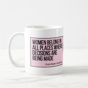 Caneca De Café As Mulheres Pertencem A Todos Os Lugares Onde As D