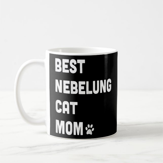 Caneca De Café As mulheres são os melhores nebelung Cat Mãe Cat (Esquerda)