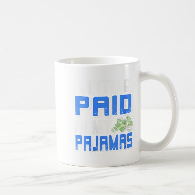 Caneca De Café As Mulheres São Pagas No Meu Pjs Engraçado Trabalh (Direita)