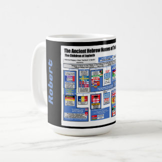 Caneca De Café As Nações hoje na antiga Hebraica personalizam