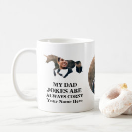 Caneca De Café As piadas de pai de fotos em forma Unicorn são sem