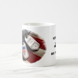 Caneca De Café As Placas de Identificação e a Bandeira dos Estado