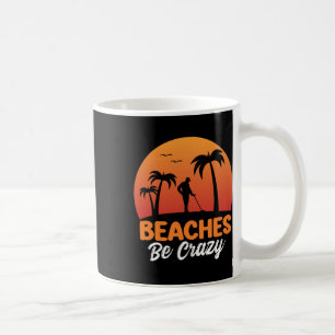 Caneca De Café As praias são detectoras de metais malucos