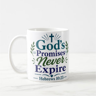 Caneca De Café As Promessas de Deus Nunca Expiram Citação de Fé C