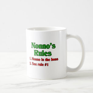 Caneca De Café As regras de Nonno (avô italiano)