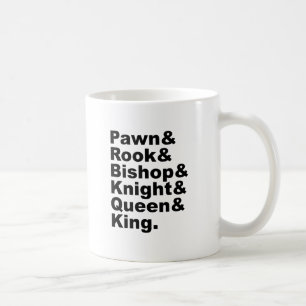 Caneca De Café As Seis Peças Do Jogo Chamado Xadrez