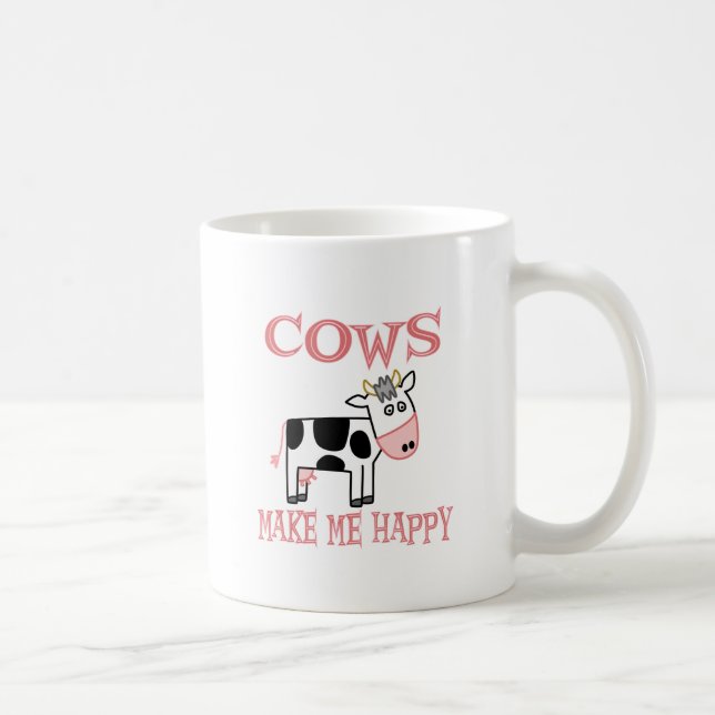 Caneca De Café As vacas fazem-me feliz (Direita)