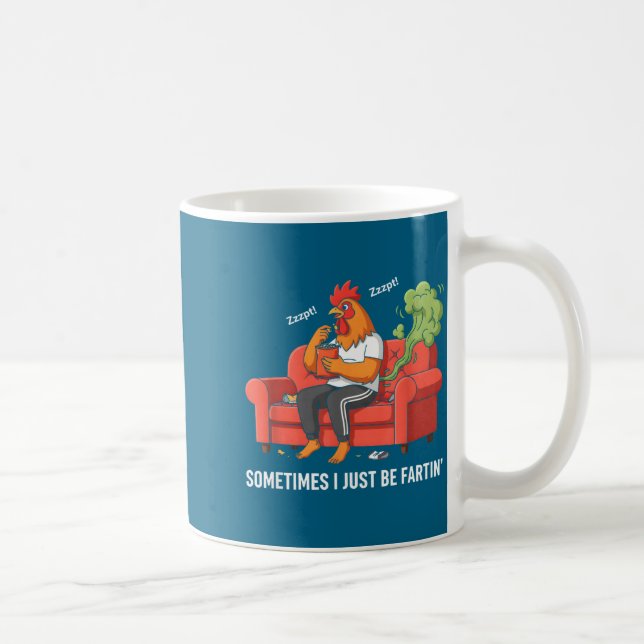 Caneca De Café Às vezes eu só estou fazendo Tee engraçado Design  (Direita)
