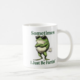 Caneca De Café Às vezes eu só estou peidando Humor de Sapo Homens
