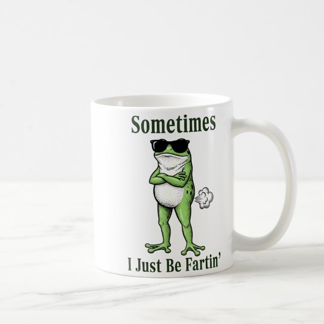 Caneca De Café Às vezes eu só estou sendo um sapo engraçado sarcá (Direita)