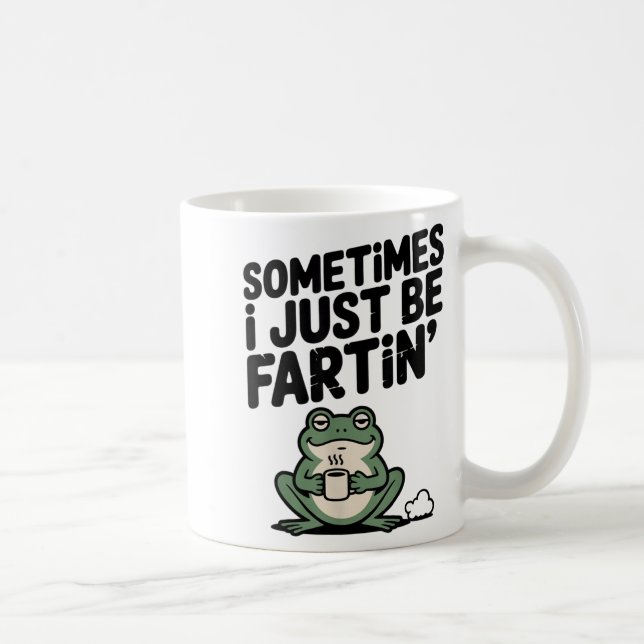 Caneca De Café Às vezes eu só estou soltando pum Meme engraçado S (Direita)