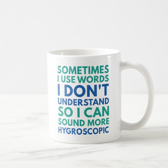 Caneca De Café Às Vezes Eu Uso Palavras (Direita)