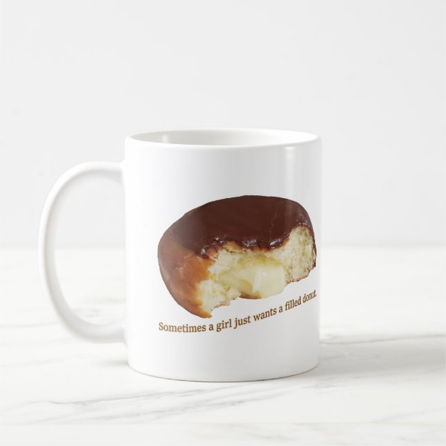 Caneca De Café Às vezes uma garota só quer uma rosquinha cheia (Esquerda)