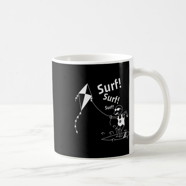 Caneca De Café Asa Delta Divertida No Vento  (Direita)