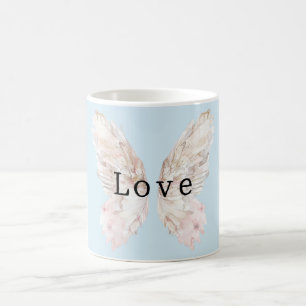 Caneca De Café Asas bonito da Borboleta Rosa